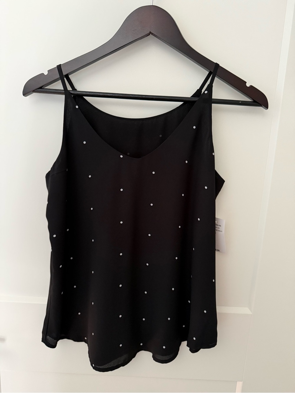 Ricki's Black Polka Dot V-Neck Camisole
